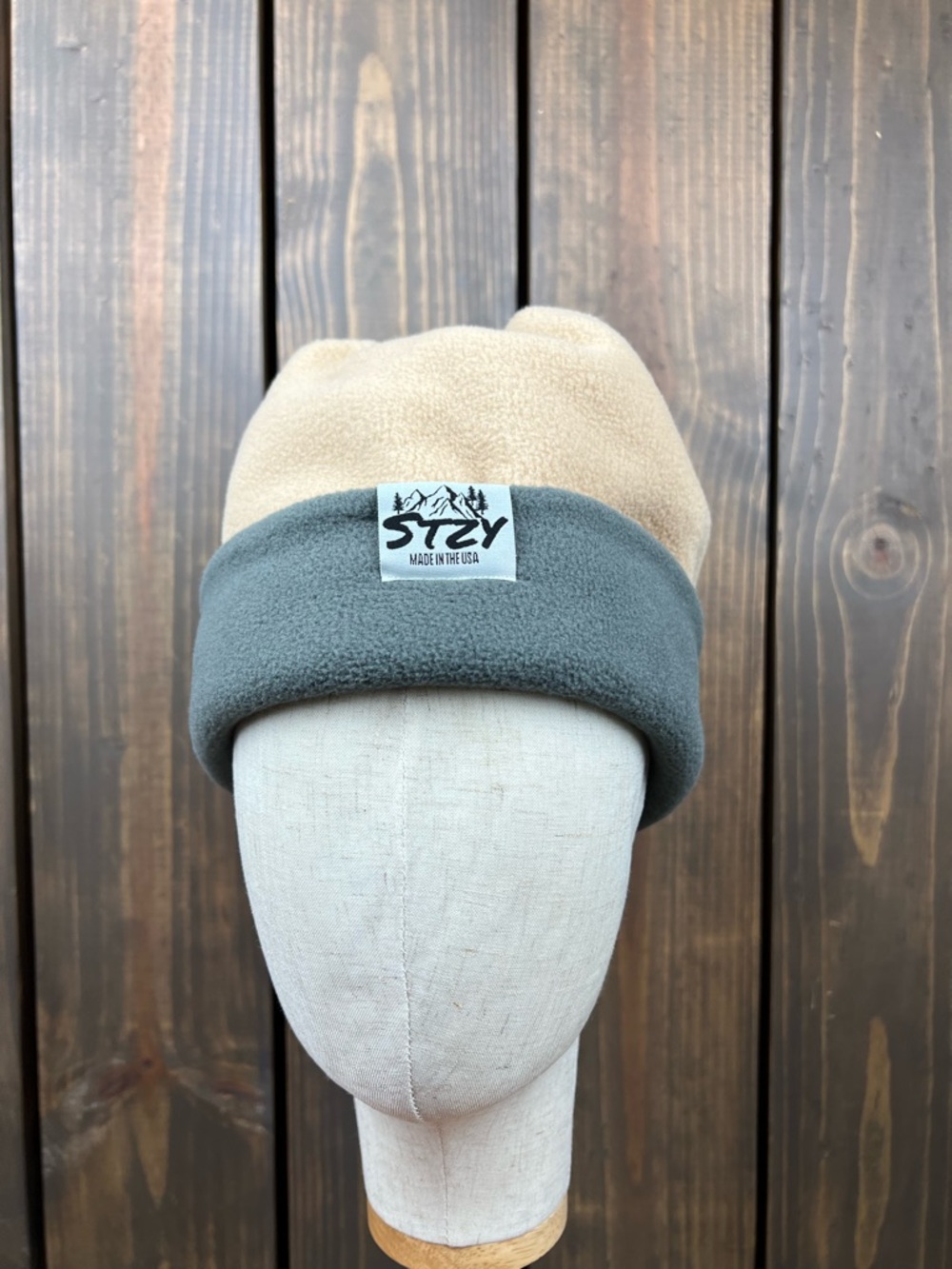 Custom STZY 4 point reversible beanie